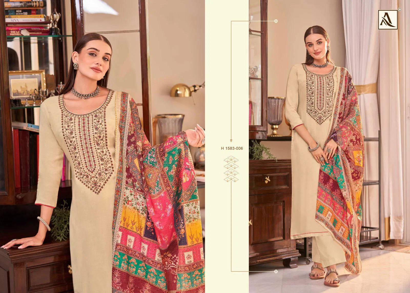 Saundarya Edition 2 By Alok Suit Viscose Rayon Dress Material Suppliers In India